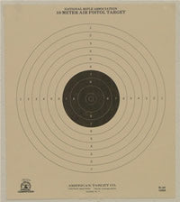 B 40/1 10 Meter (33 Ft.) Air Pistol  Single Bullseye Official NRA Target