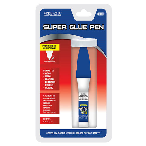 BAZIC 3g / 0.10 Oz. Super Glue Pen w/ Precision Tip Applicator