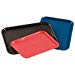 Johnson Rose Blue Textured Slip Resistant Plastic Fast Food Tray, 16 x 12 inch - 1 each.