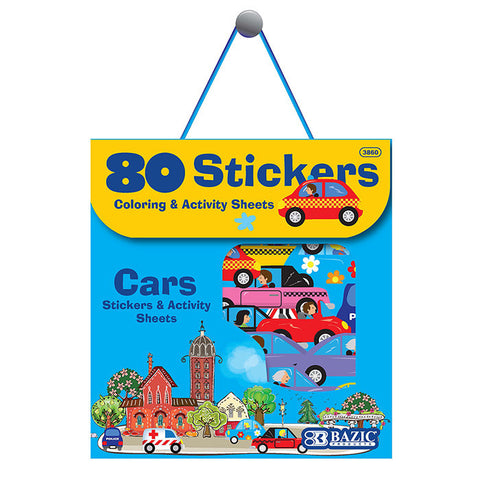 BAZIC Car Series Assorted Sticker (80/Bag)