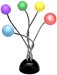 5 BALL STEEL GOOSENECK LED MULTICOLORED LAMP