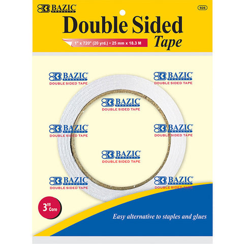 BAZIC 1" X 20 Yard (720") Double Sided Tape