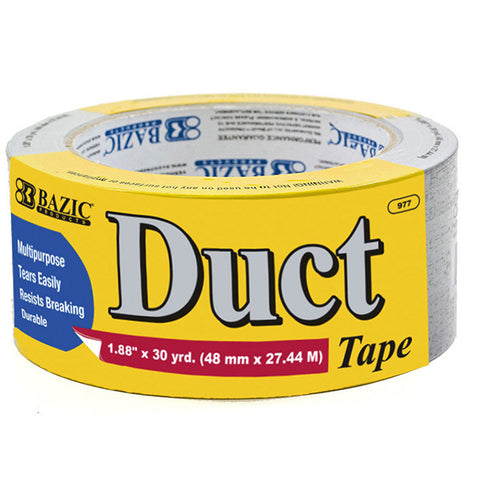 BAZIC 1.88" X 30 Yards Silver Duct Tape