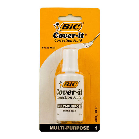 BIC 20ml / 0.7 fl. oz. Wite-Out Cover It Correction Fluid